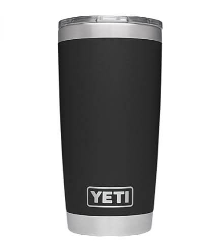 Amazon.com | YETI Rambler 20 oz Tumbler, Stainless Steel, Black 2