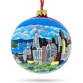 I Love San Francisco, California Glass Ball Christmas Ornament 4 Inches