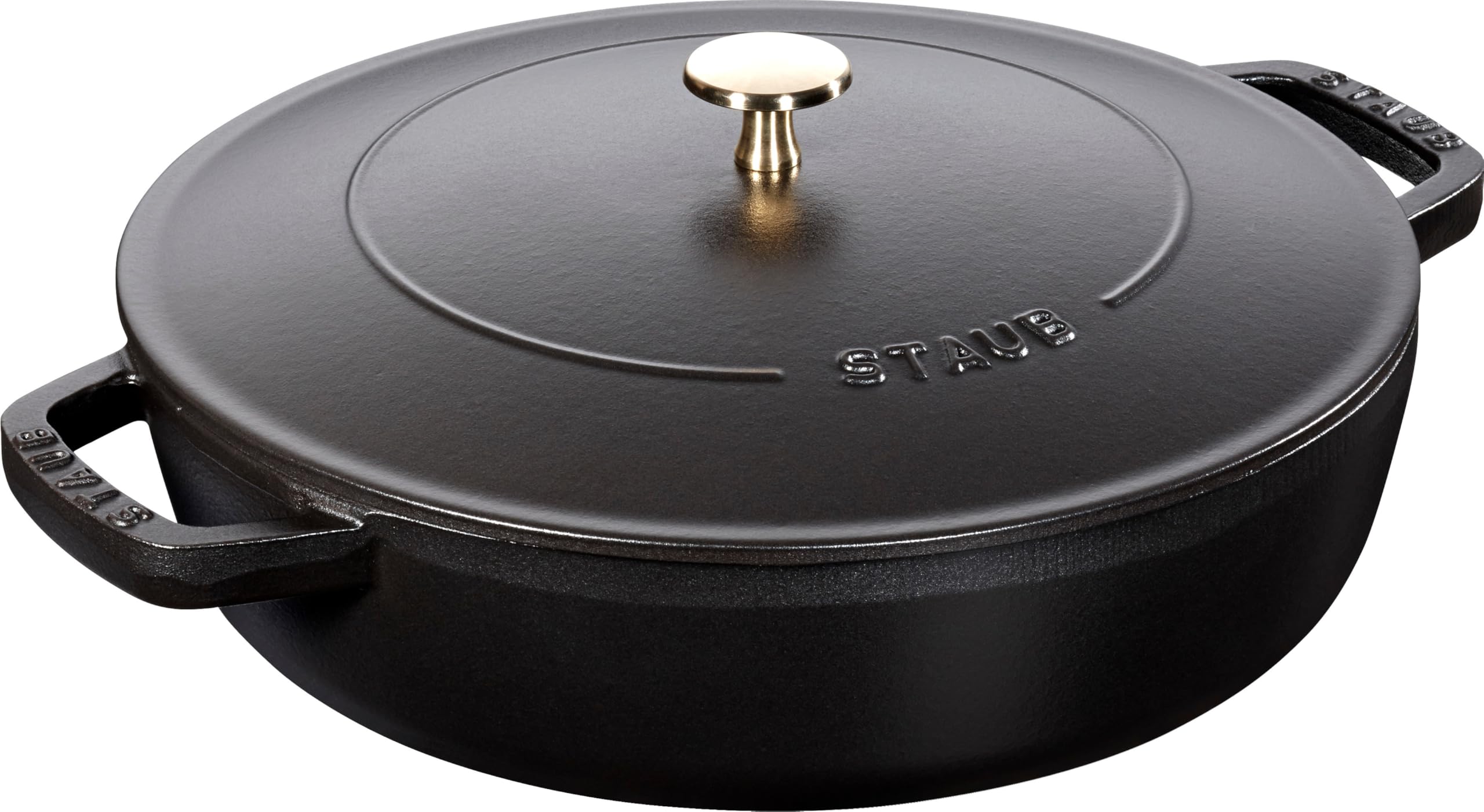 Staub 40511 472/0 with Chistera 28 cm Cast Iron Black