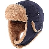 Connectyle Toddler Boys Kids Fleece Trapper Winter Hat with Ear Flaps Warm Hat