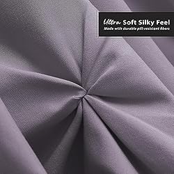 Nestl Grayish Purple Bed Skirt Twin Size, Pinch