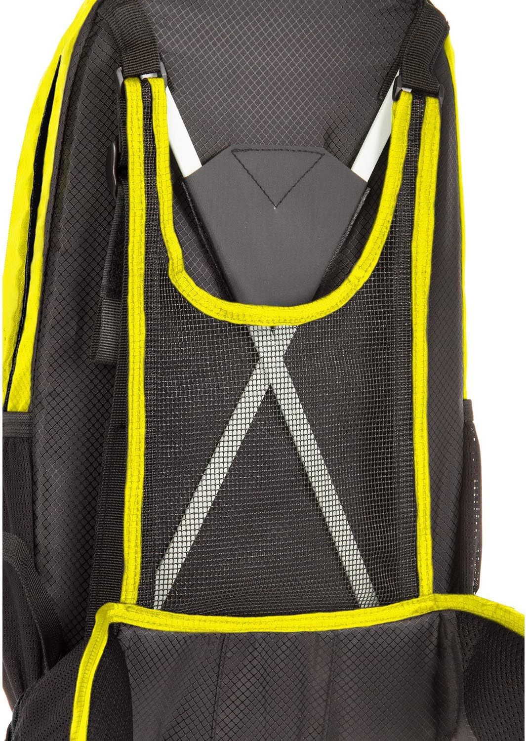 M-Wave Unisex's Rough Ride Back Biker special backpack neon yellow, without water bag - Image 3