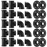 3/4"Black Pipe Fitting, Home TZH 30 Pack Floor