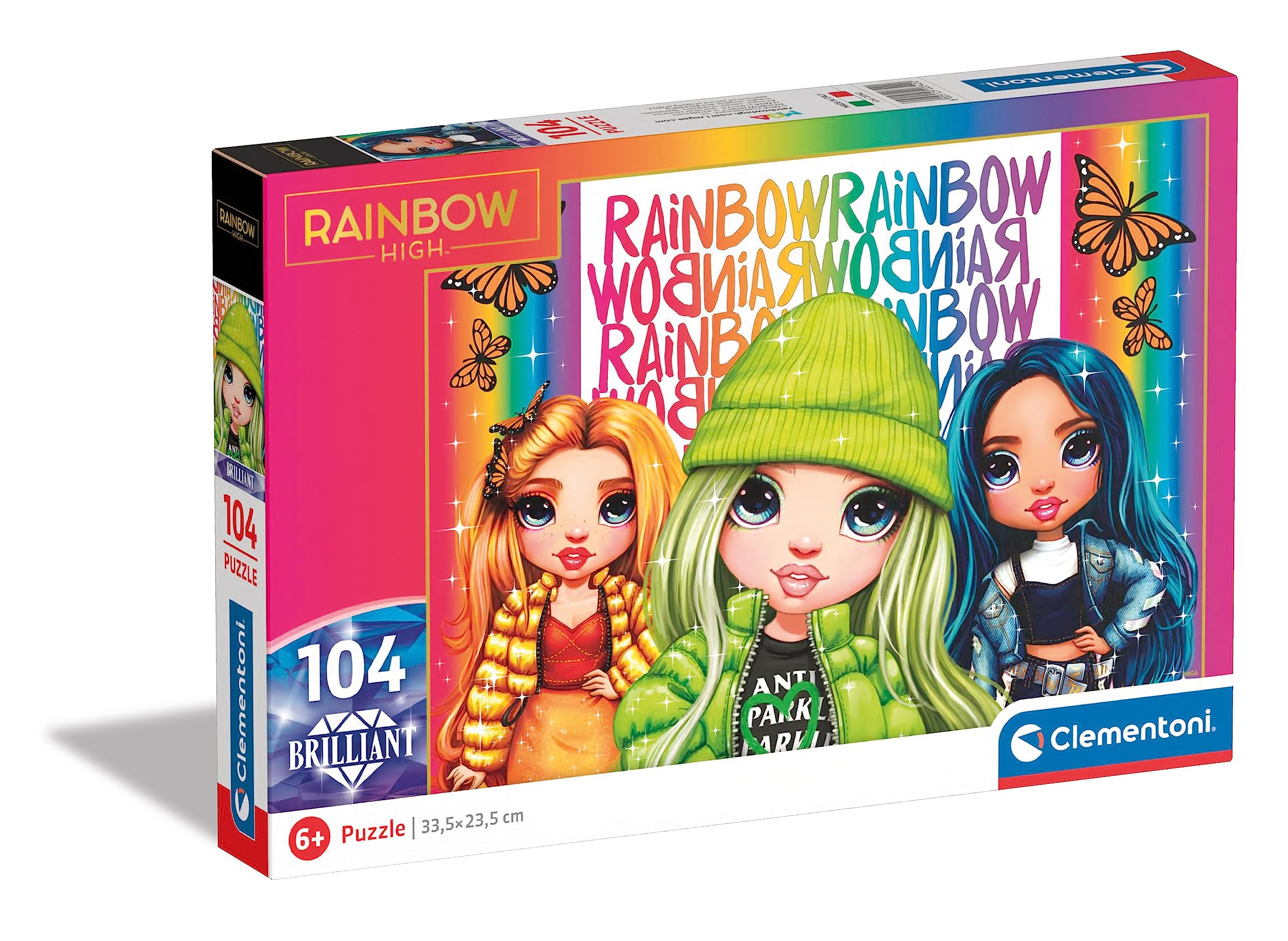 Clementoni - 20342 - Supercolor Puzzle Brilliant Rainbow High - 104 Pieces - Jigsaw Puzzle For Kids Age 6