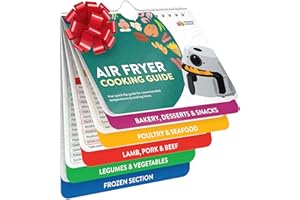 Air Fryer Cheat Sheet Magnets Cooking Guide Booklet - Air Fryer Magnetic Cheat Sheet Set Cooking Times Chart - Cookbooks Inst