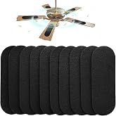 Ceiling Fan Filters for Blades 10 Pack Washable Activated Carbon | Easy-Stick, Captures Dust Pet Dander Pollen Smoke Odors &amp; Allergens, Universal Fit Home Office