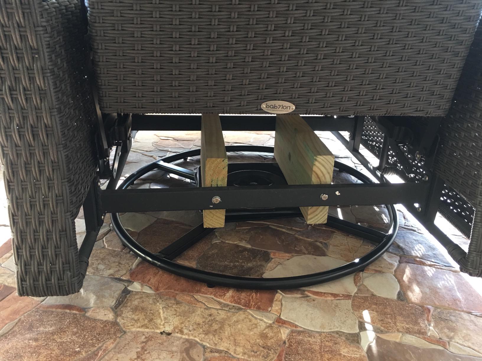 Turn any chair or recliner into a swivel easily.