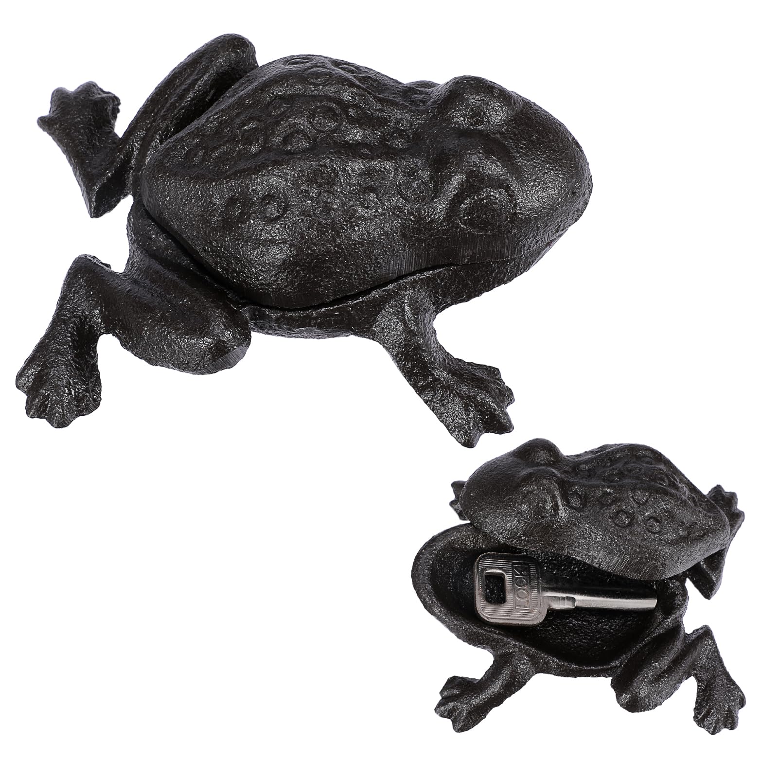Sumnacon Spare Key Hider Outside Cute Frog Garden Decoration Secret Key ...