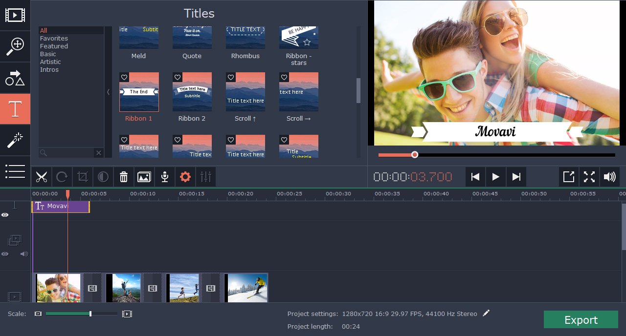 Movavi Video Editor for Mac 4 Business Edition [Download] - Thumbnail 3
