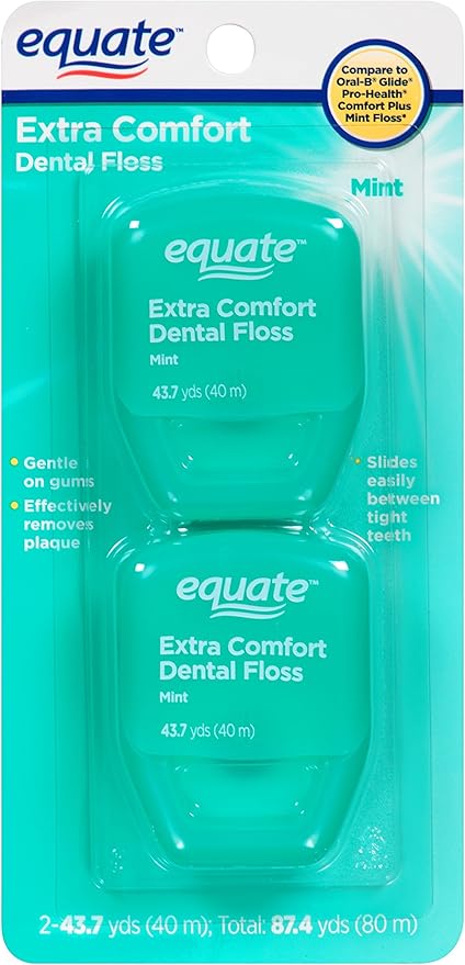 Amazon Com Equate Extra Comfort Mint Dental Floss Health Personal Care
