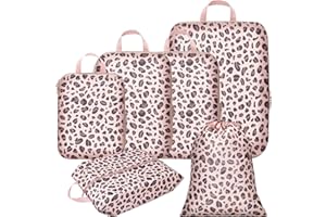 Cambond Compression Packing Cubes for Travel Women - Lightweight Luggage Organizers Bag Packing Cubes for Carry on Suitcases