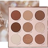 docolor Eyeshadow Palette, 9 Colors Brown &amp; Copper Tones Palette with Matte &amp; Shimmer Finishes,Highly Pigmented Eye Makeup Palette for Everyday Glam Look