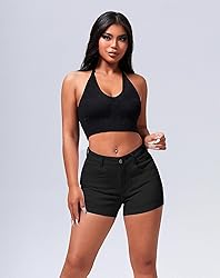 roswear Women's Casual Summer High Waisted Basic