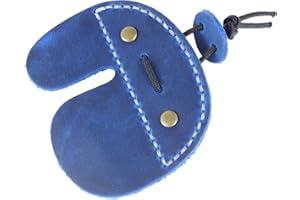 TOP-RANK LEATHER SINCE 2015 Toprank Leather Archery Finger Tabs - Handmade Finger Guard for Shooting Practice Gear, Recurve Bow Fingers Tab