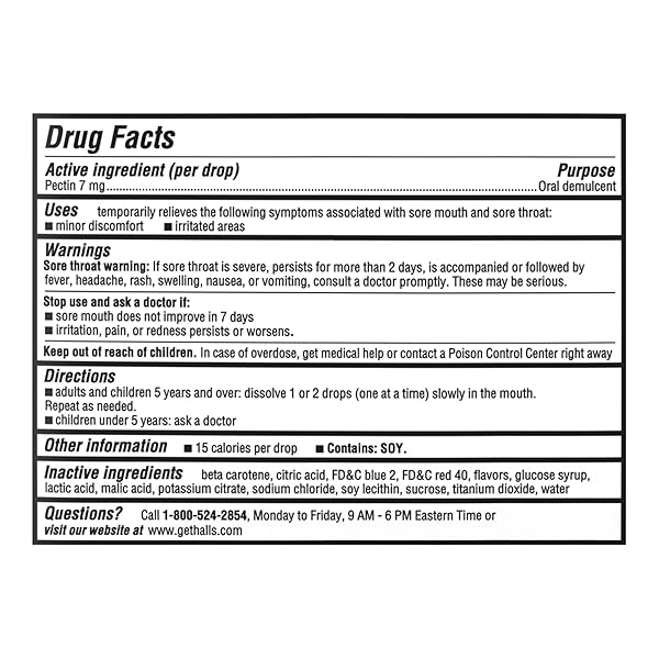 HALLS THROAT SOOTHING CREAMY STRAWBERRY THROAT DROPS, 70 DROPS