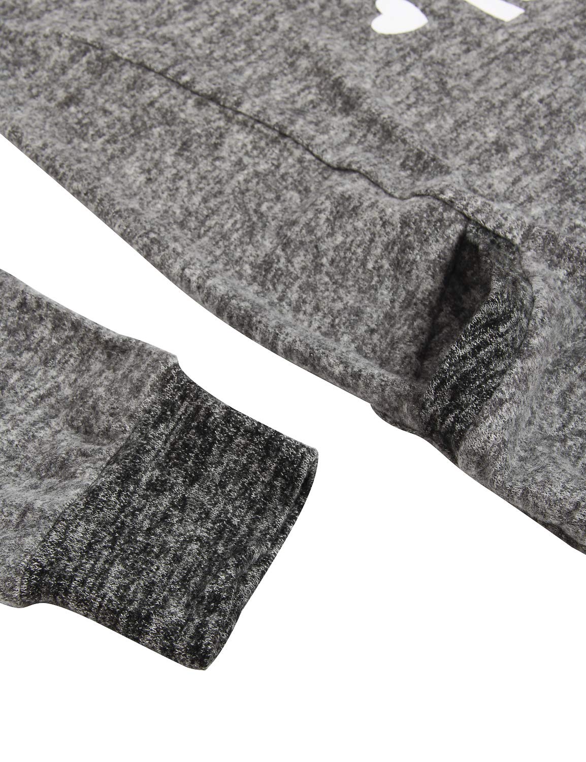 Blooming Jelly Womens Mama Bear Sweaters Long Sleeve Round Neck Pullover Tops with Pocket(S,Dark Grey)