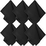 Microfiber Cleaning Cloth (6 Pack) for Lens, Eyeglasses, Glasses, Screen, iPad, iPhone, Tablet, Cell Phone - Lint-FREE Non-Abrasive Cleaner Cloths to Clean Camera Lenses, Tablets, Touch LCD TV Screens