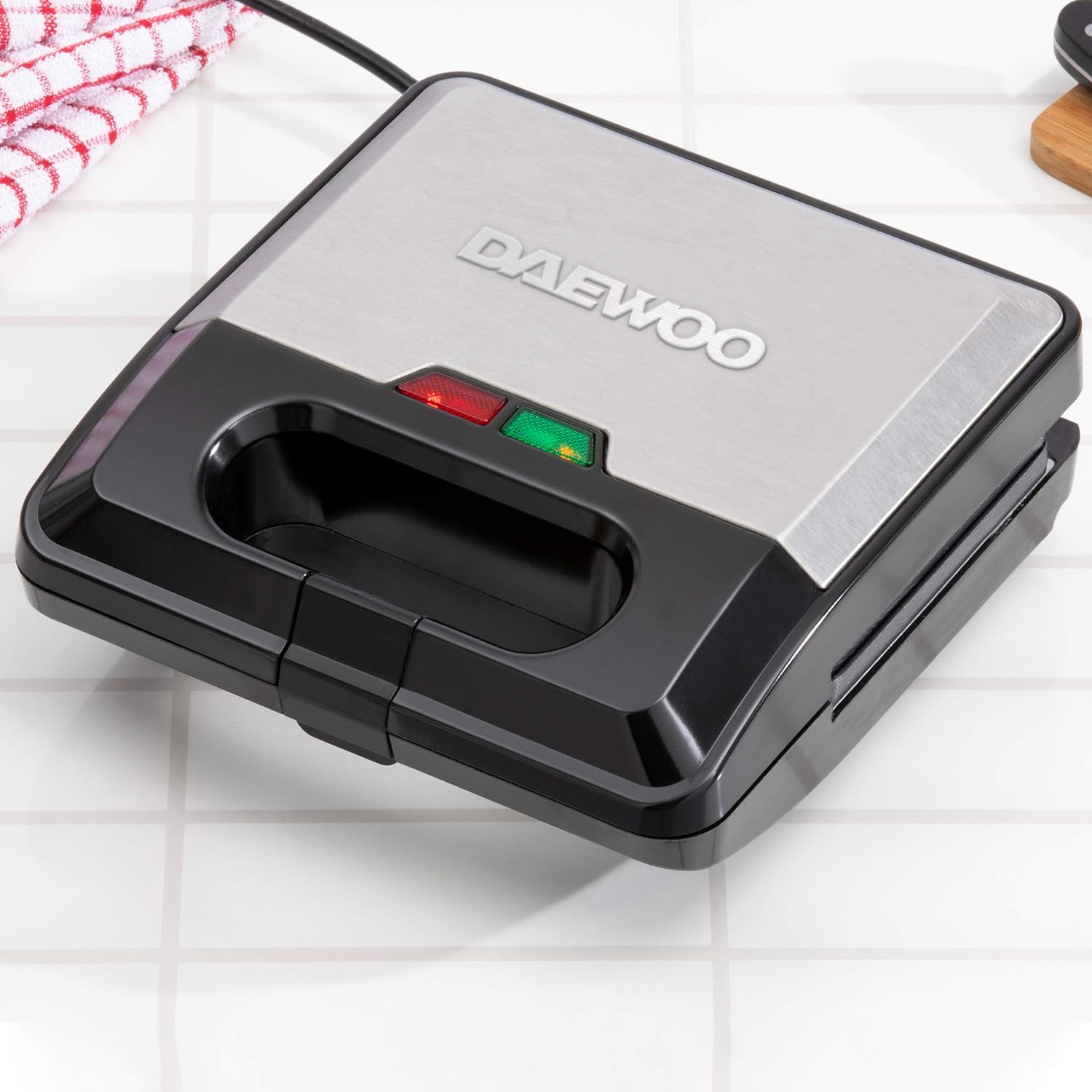 Daewoo SDA1562 3in1 Snack Maker, Sandwich, Waffle & Panini Press with