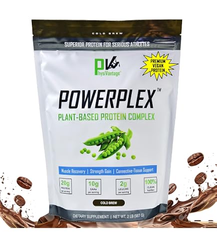 Amazon.com: PhysiVantage POWERPLEX Vegan Protein Powder, Collagen