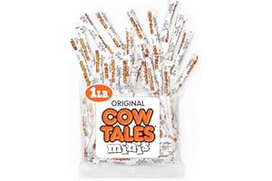Goetze's Candy Vanilla Cow Tales Minis - 1 Pound Bag (16 Ounces) - Fresh from the Factory