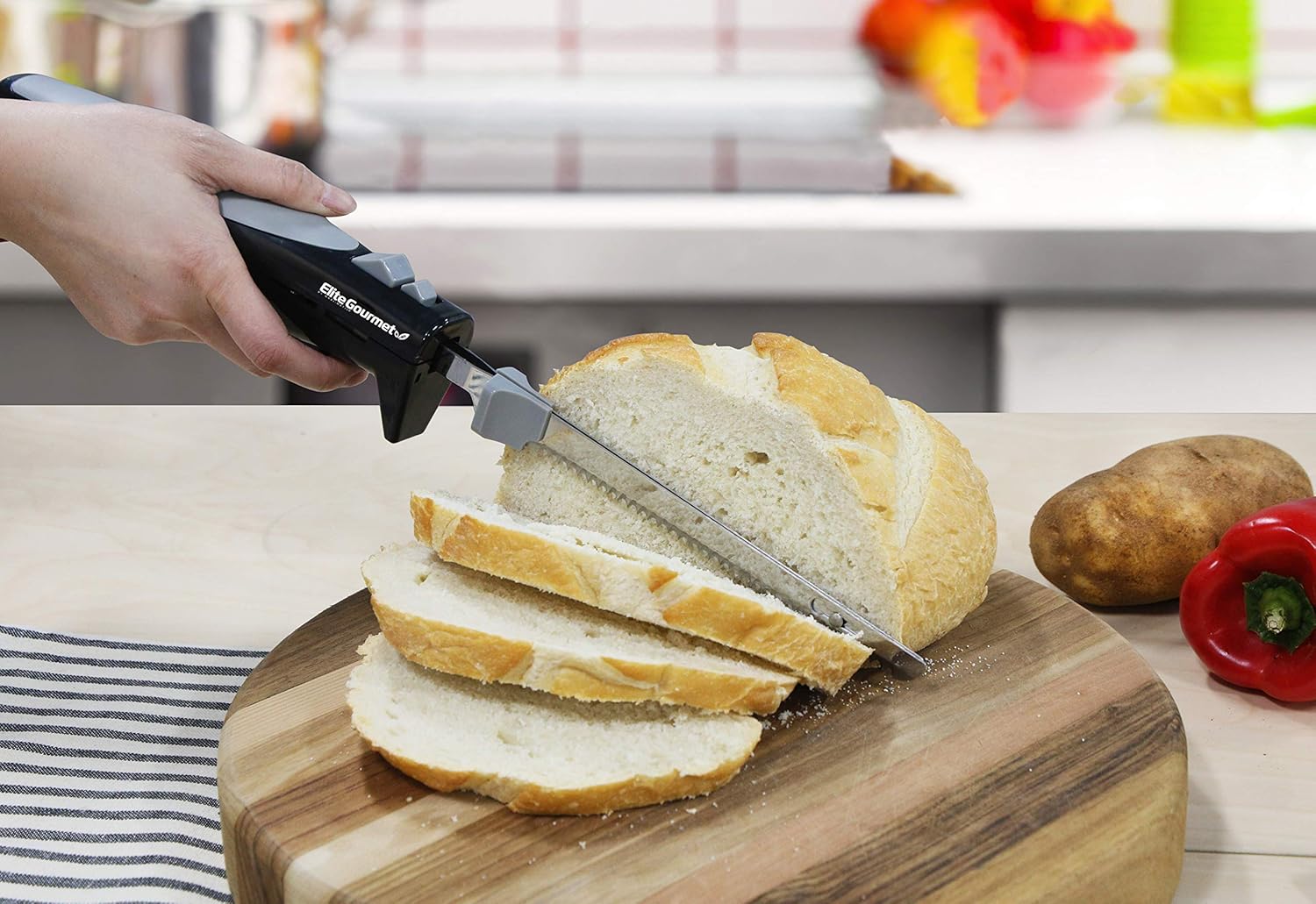 Elite Cuisine EK-570B Electric Knife, Black: Kitchen & Dining