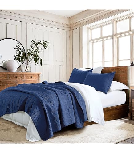 Madison Park Quebec Copriletto Reversible King - Trapuntato Leggero In Microfibra, Set Con 2 Federe, Crema, 120x299,7 Cm - 2