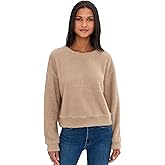 Splendid Womens Fallon Fuzzy Crew Neck