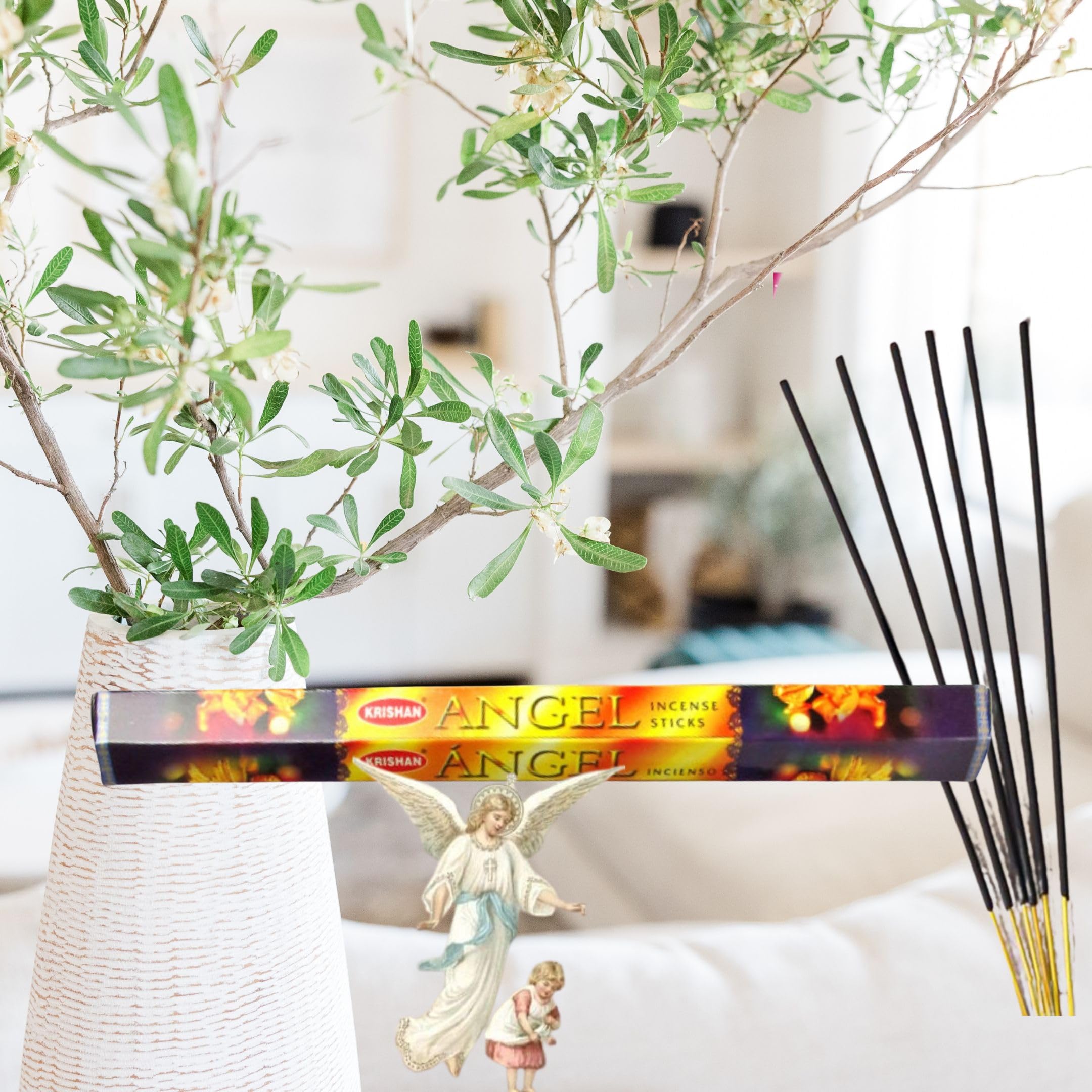 Fenny's Creations Incense Sticks Angel Fragrances 6 Packs x 20 Sticks Best for CHEARCH Meditation,Yoga,Aroma Therapy, Relaxation