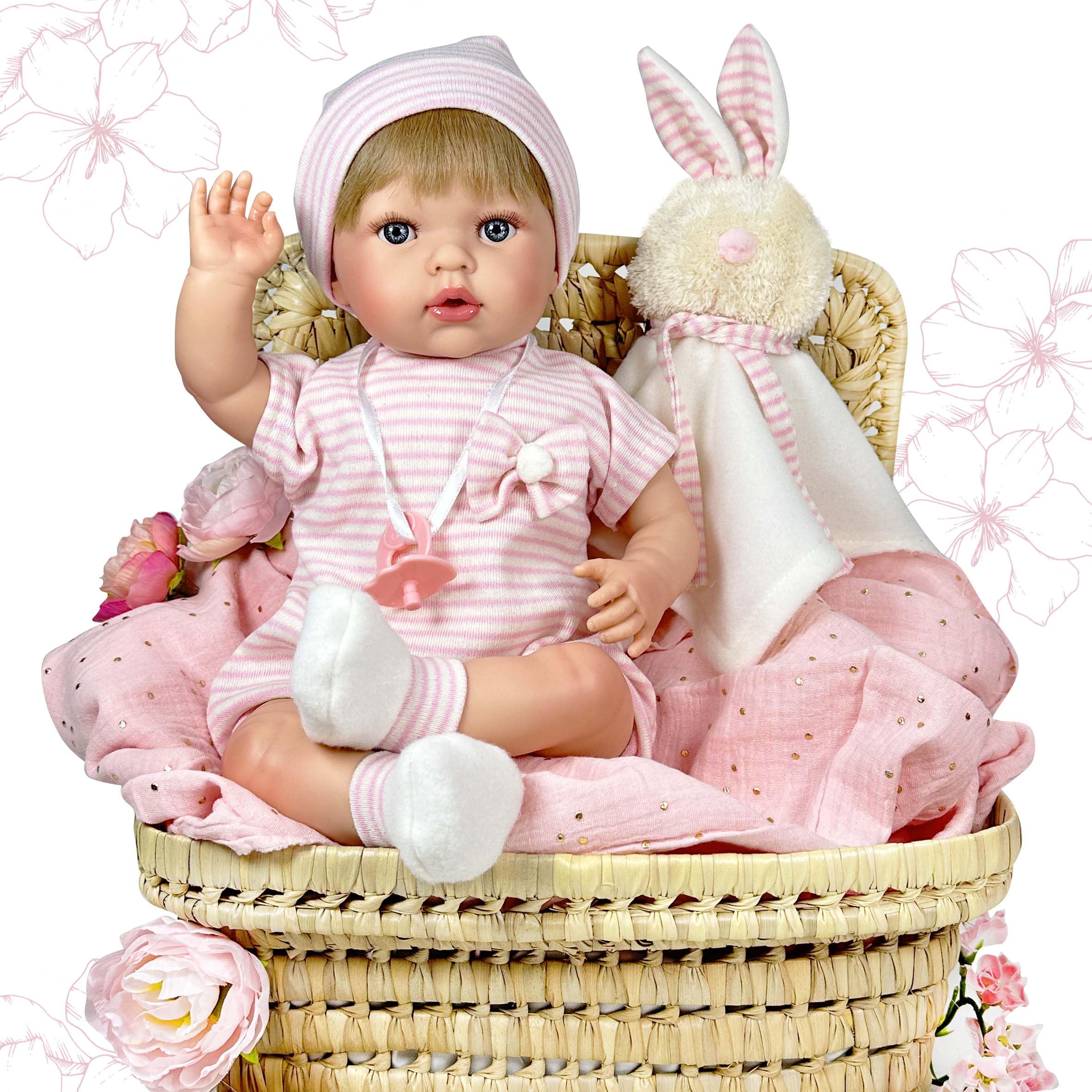 Nines Artesanals d'Onil 1000 Tita with Pyjama, Jointed Doll, Multicolored, 17,7165-Pound