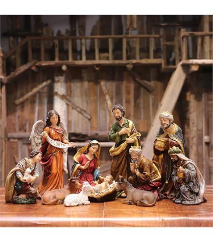 Amazon.com: Kirkland Signature Hand-Painted Christmas Nativity 13 