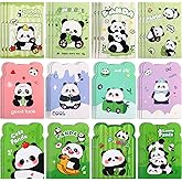 Wovnet 36 Packs Panda Mini Notebooks Party Favors Small Cute Pocketbook Bulk Cartoon Cat Panda Themed for Christmas Gift