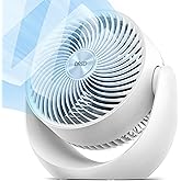 Dreo Fan for Bedroom, Table Air Circulator for Whole Room, 11 Inch, 40ft Strong Airflow, 120° Adjustable Tilt, 28db Low Noise, Quiet, 3 Speeds, 2025 New Desk Fan for Office, Kitchen, Home
