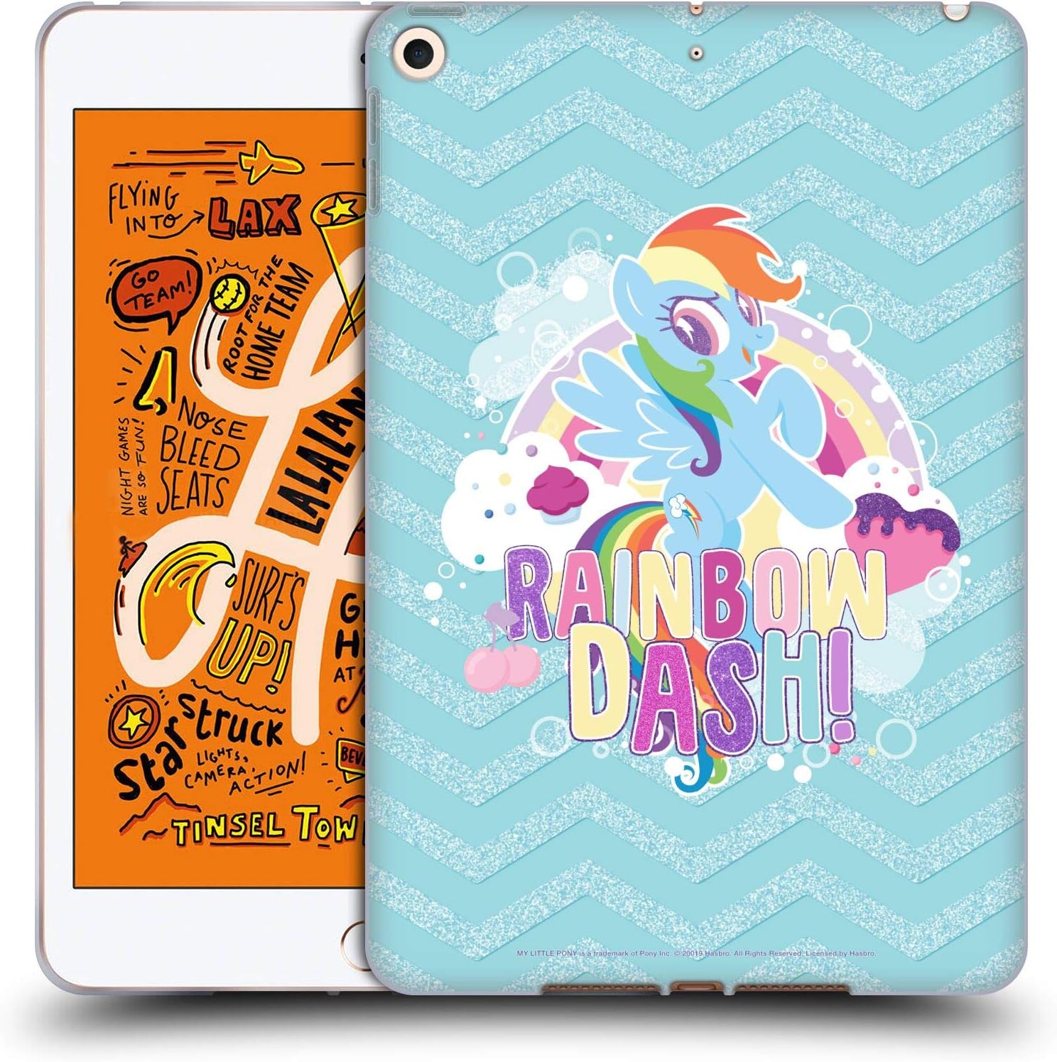 Head Case Designs Officially Licensed by My Little Pony Rainbow Dash Sugar Crush Soft Gel Case Compatible with Apple iPad Mini (2019)