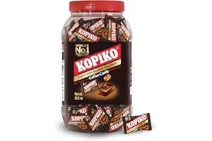 Kopiko Coffee Candy – Bold-Tasty Hard Candy from Indonesia with Real Coffee Extract – A Satisfying Boost for On-the-Go Energy (28.2oz Jar)