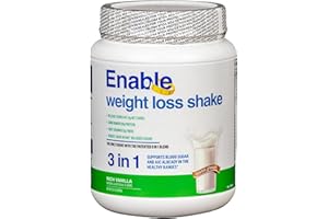 Del Mar Health Enable Weight Loss Shake - Delicious Vanilla Flavor for Healthy & Satisfying Meal Replacement, 2lb 8oz