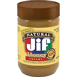 Jif Natural Creamy Peanut Butter Spread and Honey