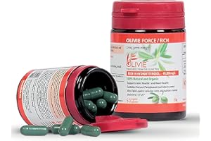 OLIVIE LES BIENFAITS DE L'OLIVIER Organic Olive Leaf Extract Capsules Olivie Force/Rich | Antioxidant Polyphenol Supplement for Adults | Health Support Supplement | 50 Vegetal Capsules