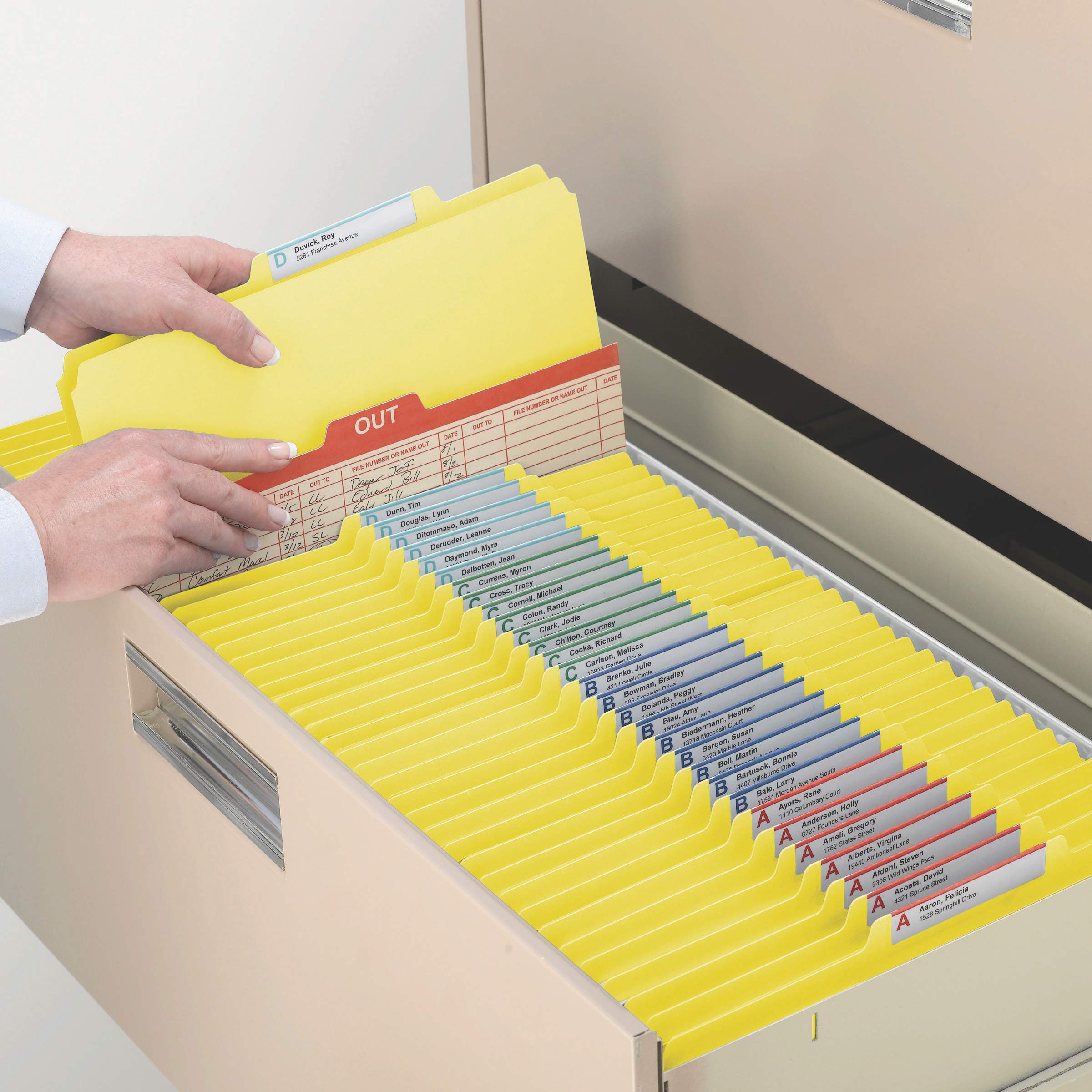 Smead Classification File Folder, 1 Divider, 2" Expansion, 2/5Cut Tab