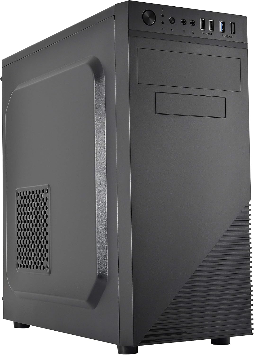 L-link Micro-ATX Atria Box with USB 3.0 Black, Schwarz