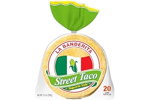 LA BANDERITA CARB COUNTER La Banderita® Street Taco | 4" Yellow Corn Tortillas | 9.2 oz.| 20 Count (Pack of 6)