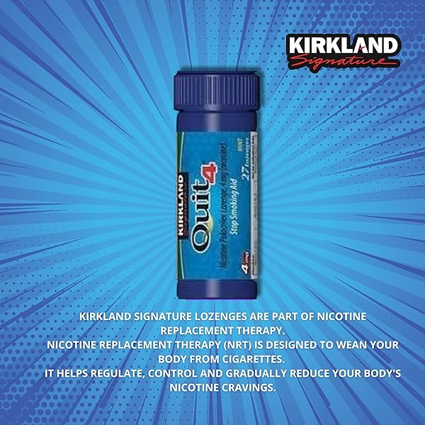 KIRKLAND SIGNATURE QUIT LOZENGES 4MG, 270 PIECES