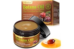 Ninsiec Raw Batana Oil for Hair Growth, Pure Unrefined and Organic Dr. Sebi Hair Growth Oil from Honduras, Batana Hair Growth Oil for Repairs Damaged Hair & Prevent Hair Loss (1pcs)