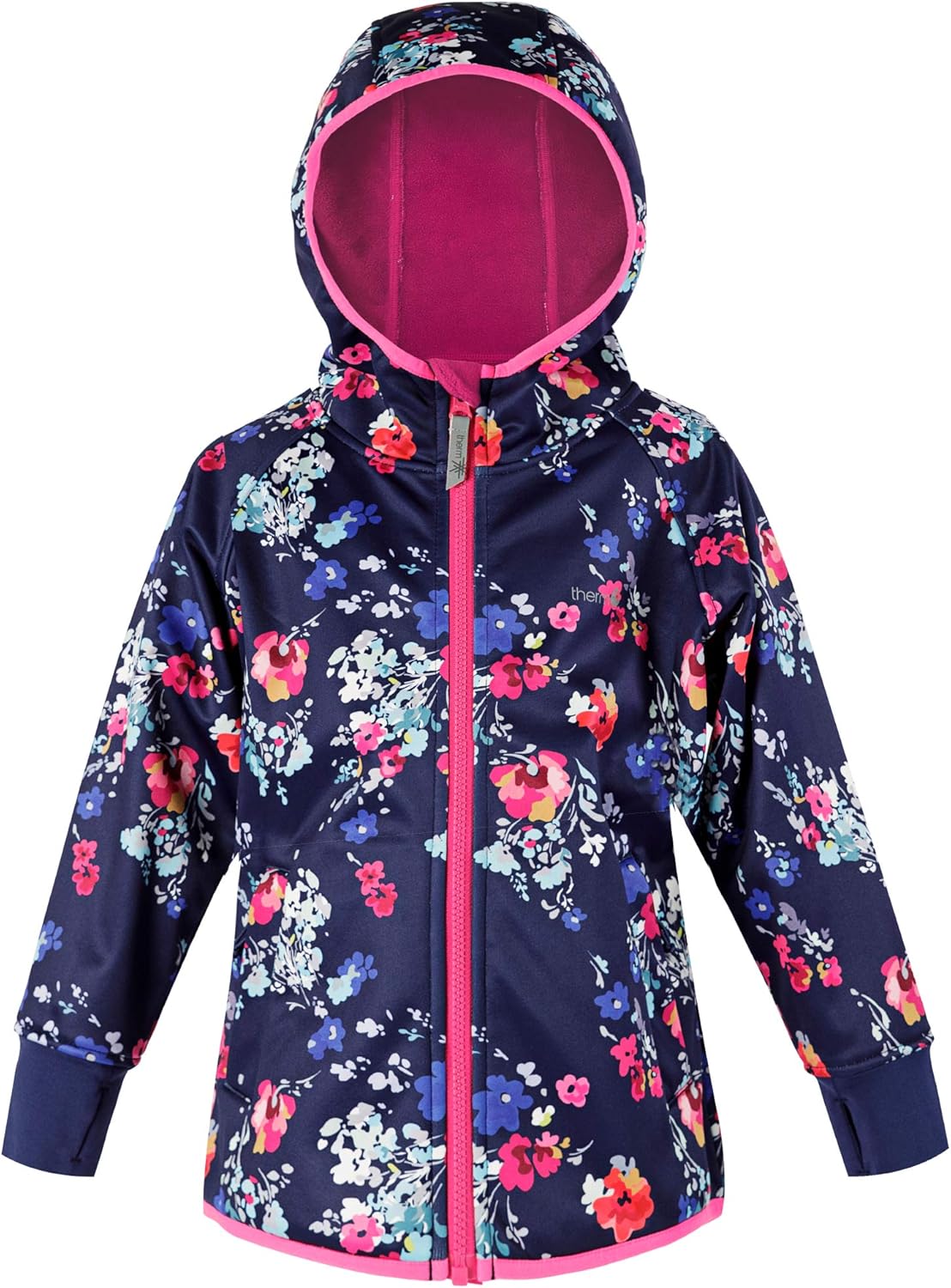 girls black waterproof coat