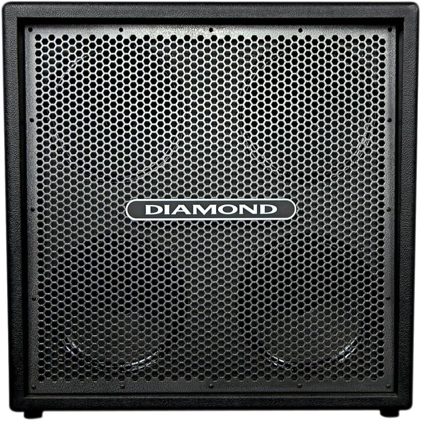 Diamond Amplification CC412SVM Custom 4 X 12 Inches Cabinet - Silver Vein Metal Grill