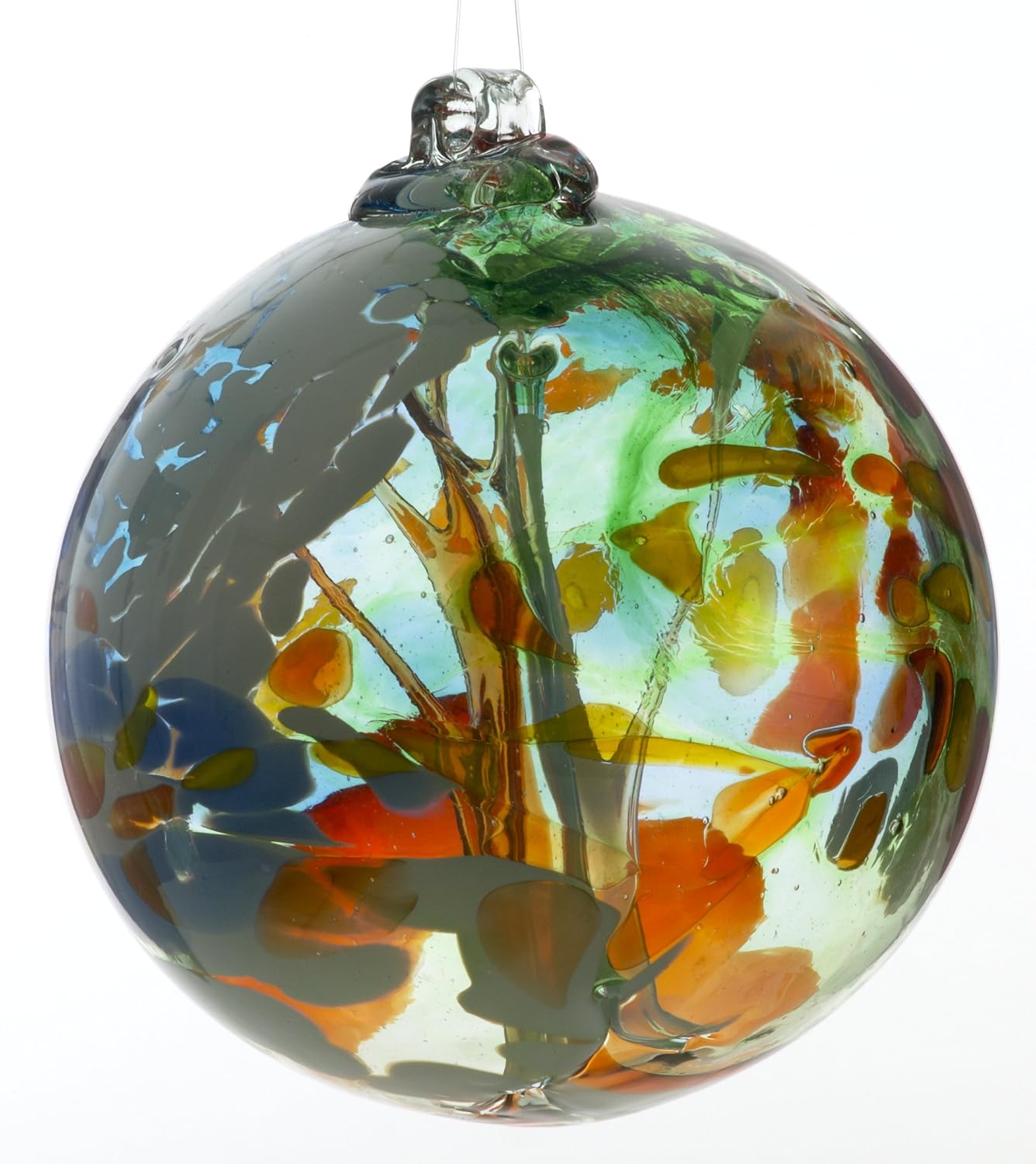 Kitras 6Inch Fairy Orb Art Glass, Orange Amazon.ca Patio, Lawn & Garden