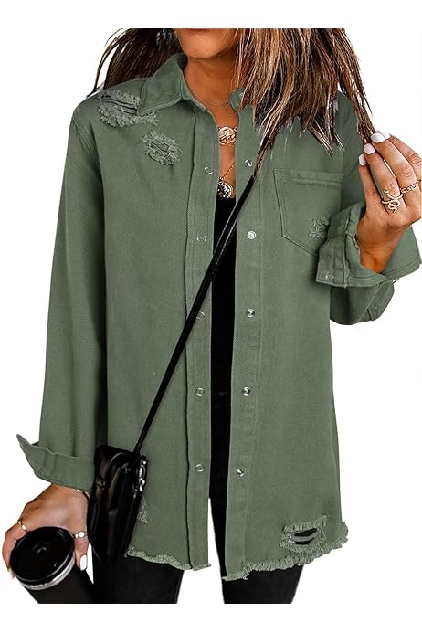 Camisa Vaquera Mujer Camisa Vaquera Mymyguoe Para Mujer Manga