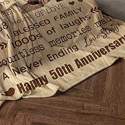 Antonia Bellamy 50th Anniversary Blanket