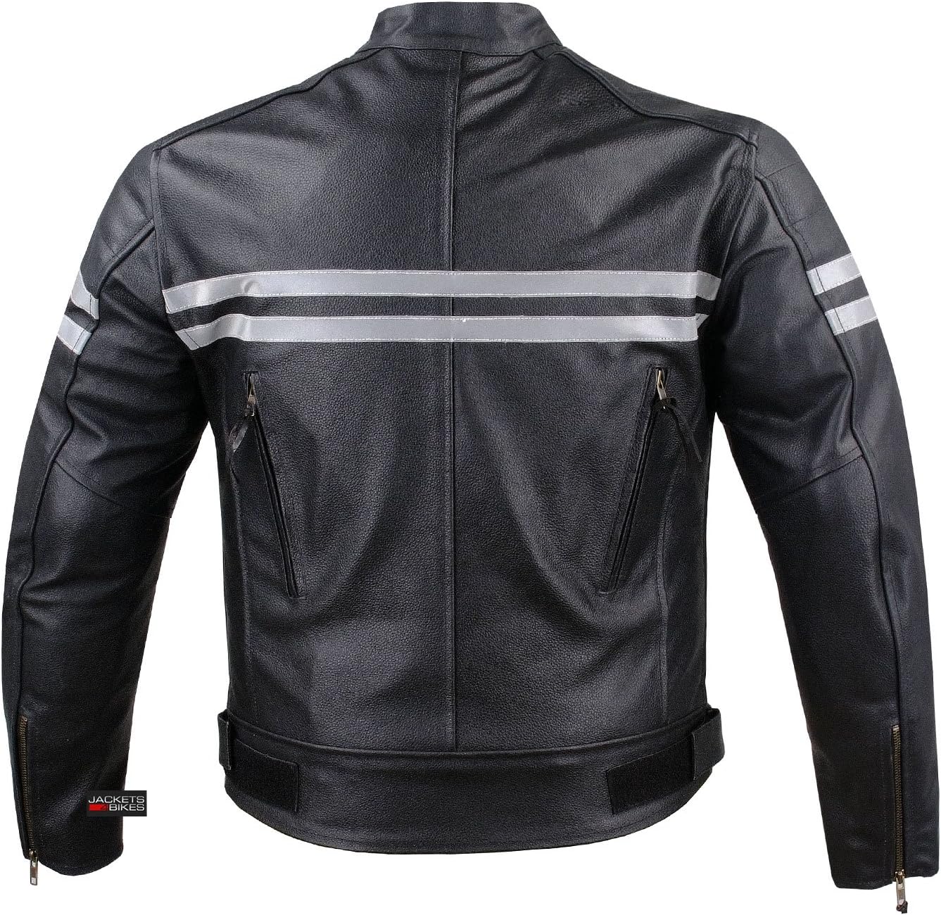 Mens Track Biker Motorcycle Leather CE Armor Moto Riding Racer Black Jacket L: Automotive