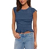 Panadila Womens Crop Tops Short Sleeve Shirts Ruched Fitted T Shirts Summer Going Out Tops Y2k Baby Tees