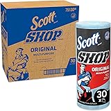 Scott Shop Towels Original (75130), Blue Shop Towels, 1 Roll/Pack, 30 Packs/Case